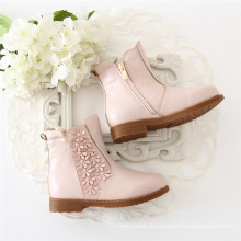 Herbst Winter Schuhe Stilvolle Kind Prinzessin Rosa Stiefel Komfortable Design Reißverschluss Stiefel Kinder